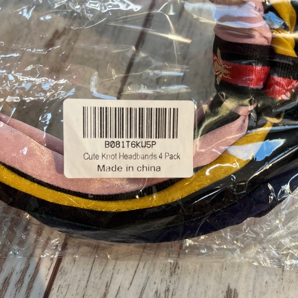 4-Pack Designer Inspired Bee Knot Headbands - New - Picture 7 of 11